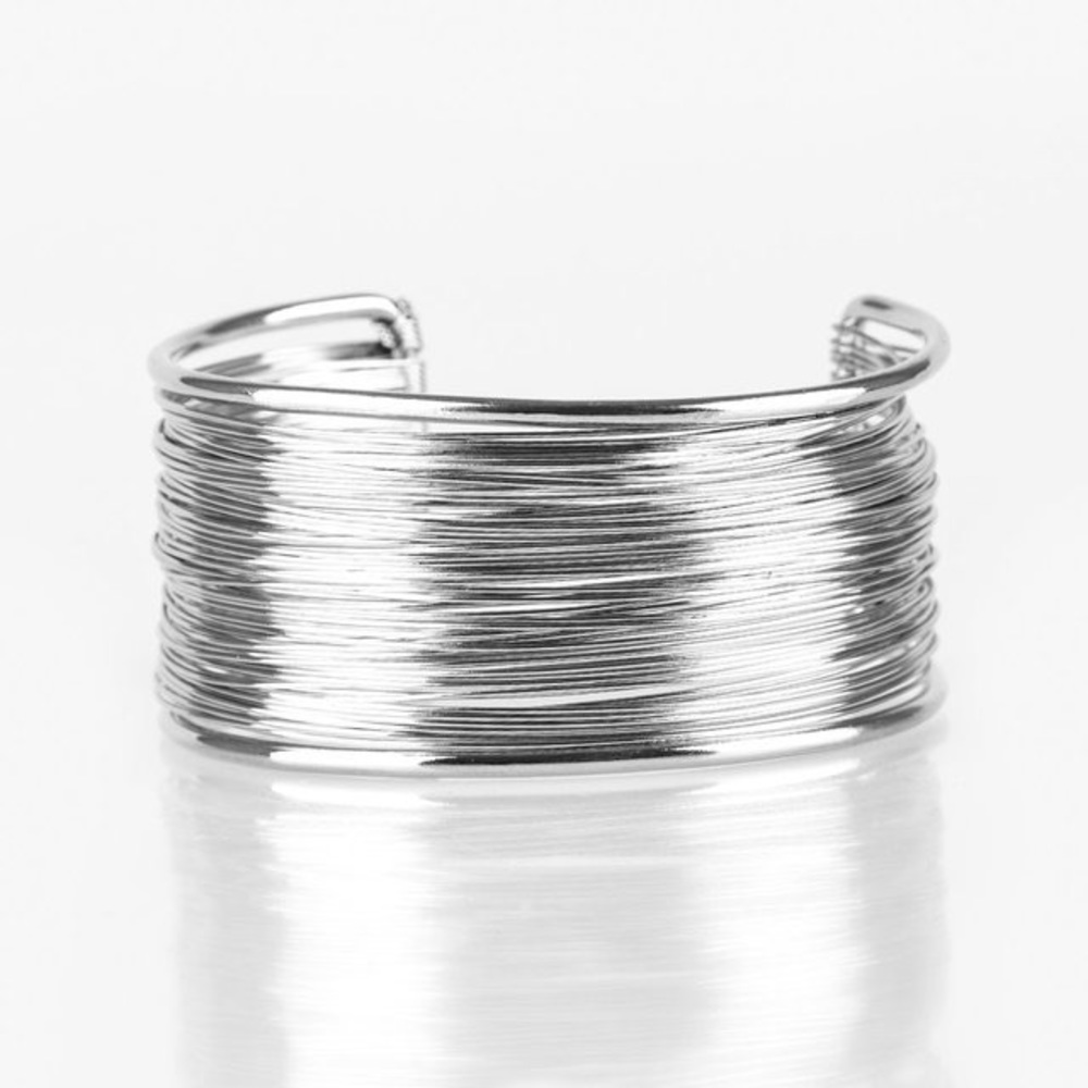 Silver cuff bracelet